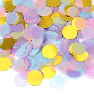 Round Tissue Paper Confetti 1'',Table Wedding Confetti Dot Pink/Blue/Purple/White