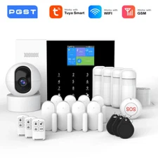 Tuya Smart Gsm Wifi Alarm System Alarm House App Control work with ALexa