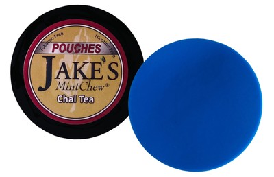 Jake's Mint Herbal Chew Chai Tea Pouches 1 Can & DC Crafts Can Cover