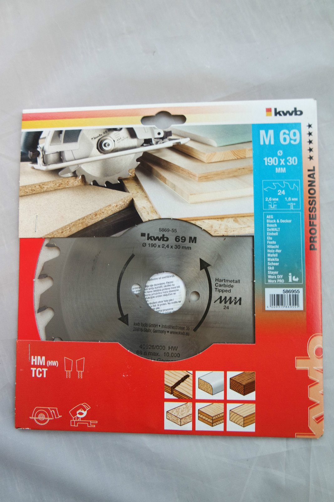 KWB Sägeblatt M 69 o 190 X 30 Mm 586955 Neu/ovp online kaufen | eBay 