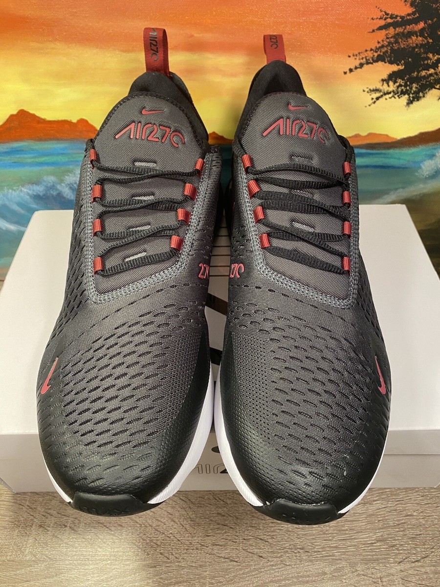 Nike Air Max 270 Anthracite Team Red {DZ4402-001} Men display picture 3