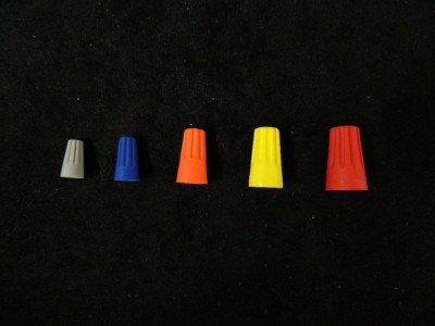 500 PK WIRE TWIST CAPS SCREW ON ELECTRICAL CONNECTOR TERMINAL ALL SIZES NUTS