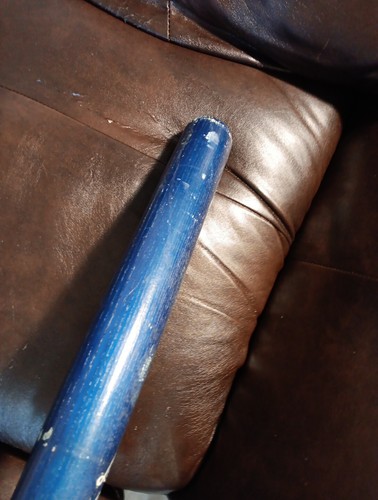 Vintage Hillerich & Bradsby Wood Softball -Blue Bomber Bat -54 Slugger - Picture 8 of 21