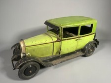 AW570 JOUETS CITROEN 1/10 1:10 BERLINE C6 TOLE 39 x 14,5  cm A CLE BICOLORE VERT