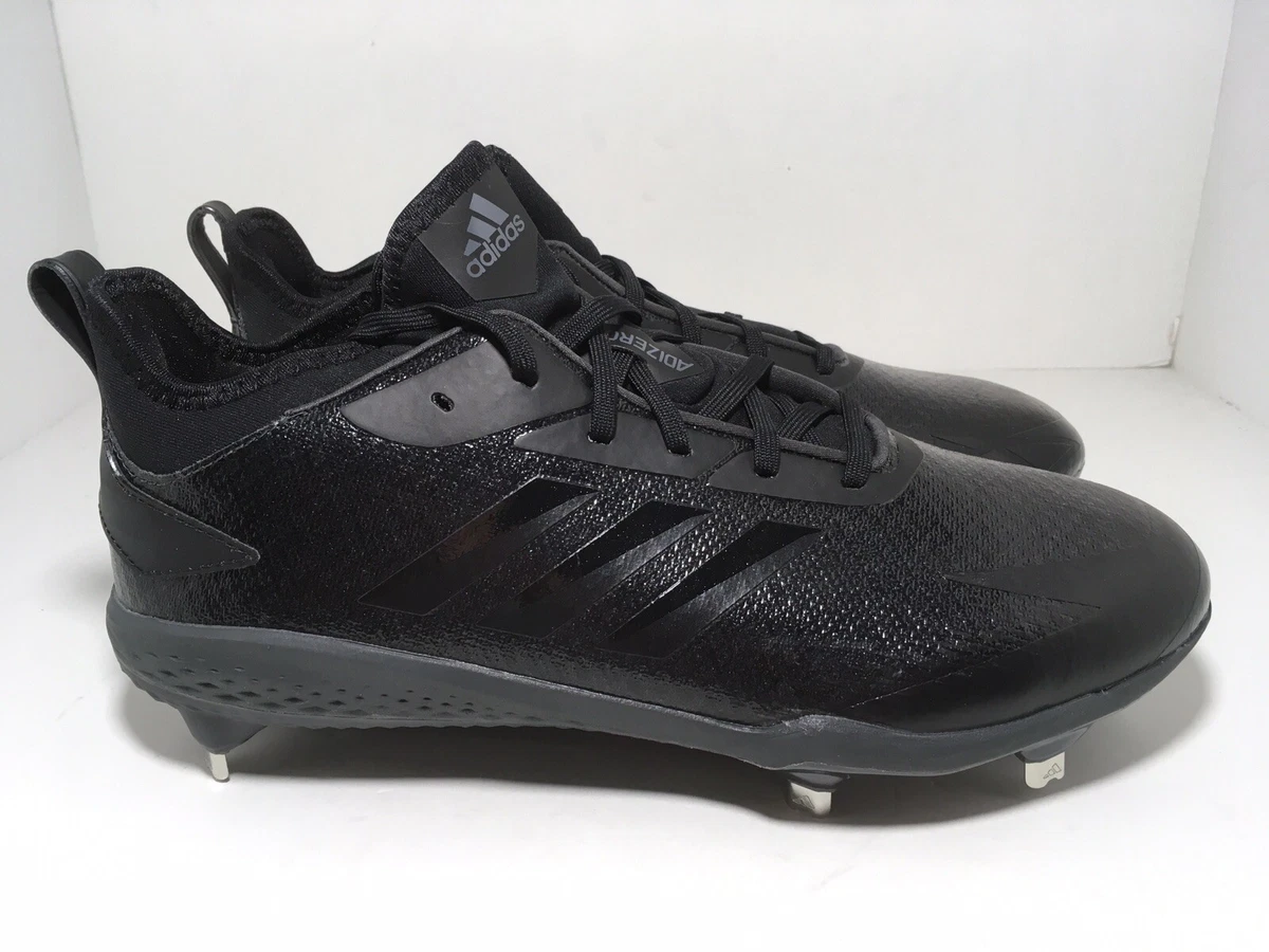All black adidas baseball cleats hot sale