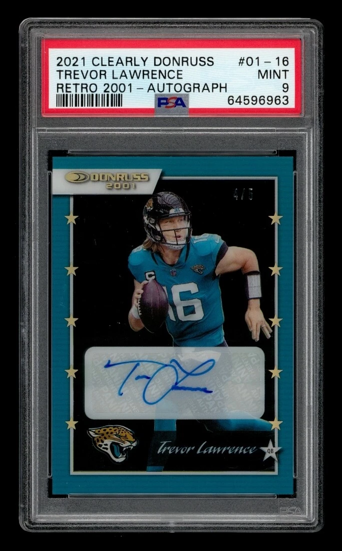 Trevor Lawrence Panini Clearly Donruss Retro 2001 #0116 Autograph