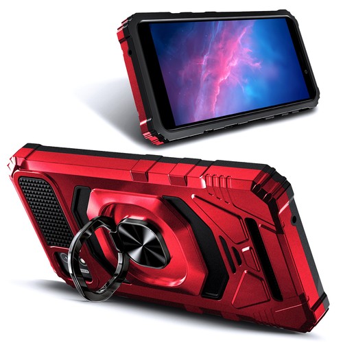 For Cloud Stratus C7 Case Ring Stand Phone Cover with Tempered Glass Protector - Picture 11 of 26