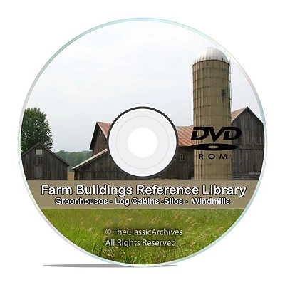 ADV PLANS, LLC Farm Buildings, Barns, Cottage, Cabin, Poultry, Windmill, Silo, Dairy CD DVD V76