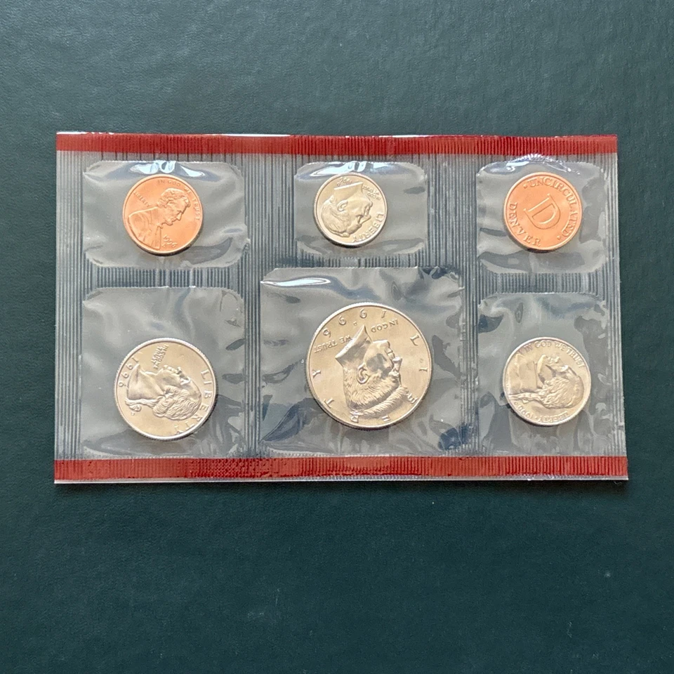 1996 U.S. Mint Uncirculated Set 11 Different Coins Philadelphia & Denver W Dime - Image 4 of 4