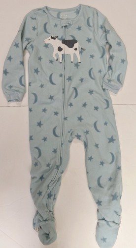 Lot of 4 Girl's Size 4T Footed Sleepers Pajamas Fleece Winter Warm Carter's - Picture 5 of 6