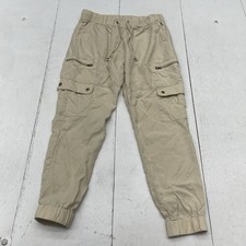 Banana Republic Beige Tencel Drawstring Pull On Joggers Women's Size S Defect