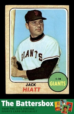 1968 Topps #419 Jack Hiatt   VG/VGEX X3746019 - Image 1 of 3