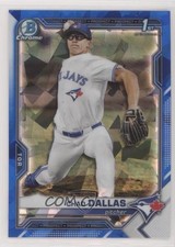 2021 Bowman Chrome Draft Sapphire Edition Chad Dallas #BDC-23 0ce9