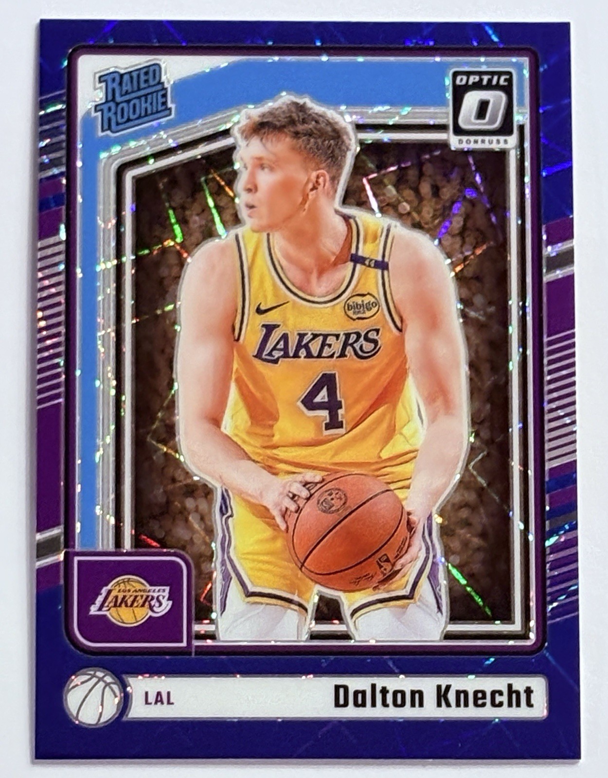 2024-25 Panini Donruss Optic - Rated Rookie Dalton Knecht #256 Blue Velocity