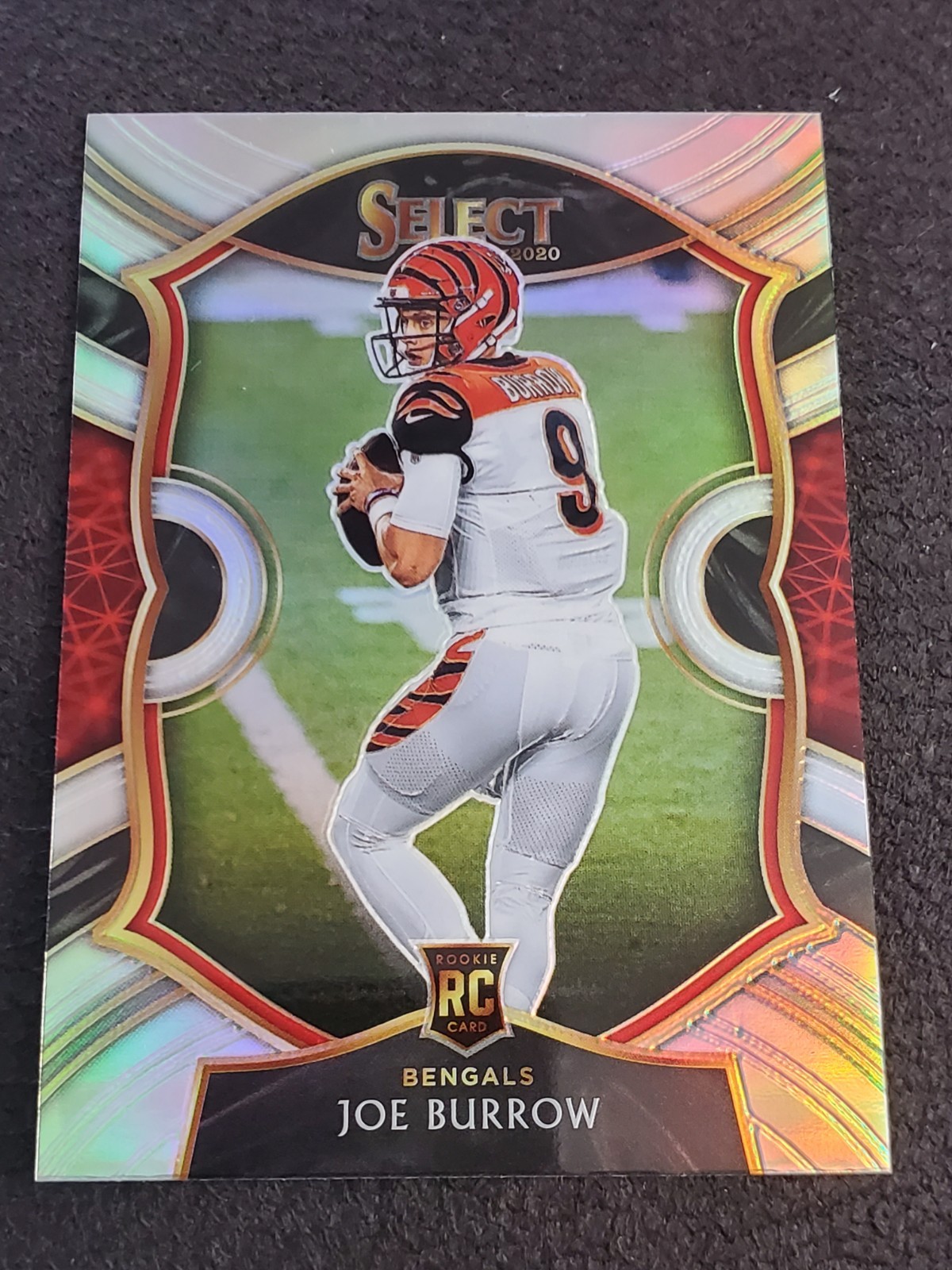 2020 Panini Select - Concourse Joe Burrow #46 Silver Prizm Rookie