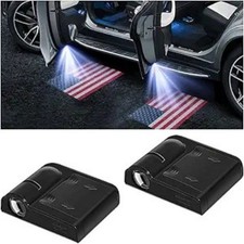 2PCS Car Door Lights Logo Projector, LED Wireless Vehicle Door Welc Color: Red