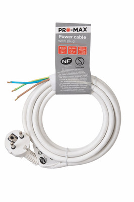 Stromkabel mit Stecker 2,5m 16A 250V Anschlusskabel Netzkabel Schuko