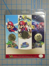 Super Mario Collectible Coin Set of 3 - 64, Sunshine, Galaxy Nintendo