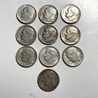 Lot Of 10 Silver Roosevelt Dimes $1 Face Value .900 Silver Stack Coins - AL9