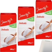 Jeden Tag Jodsalz Mit Fluorid 3Er Pack 3X500G Packung Usy Block