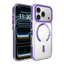For iPhone 16 17 Pro Max 17e Magnetic Mag Safe Case Shockproof  Tempered Glass