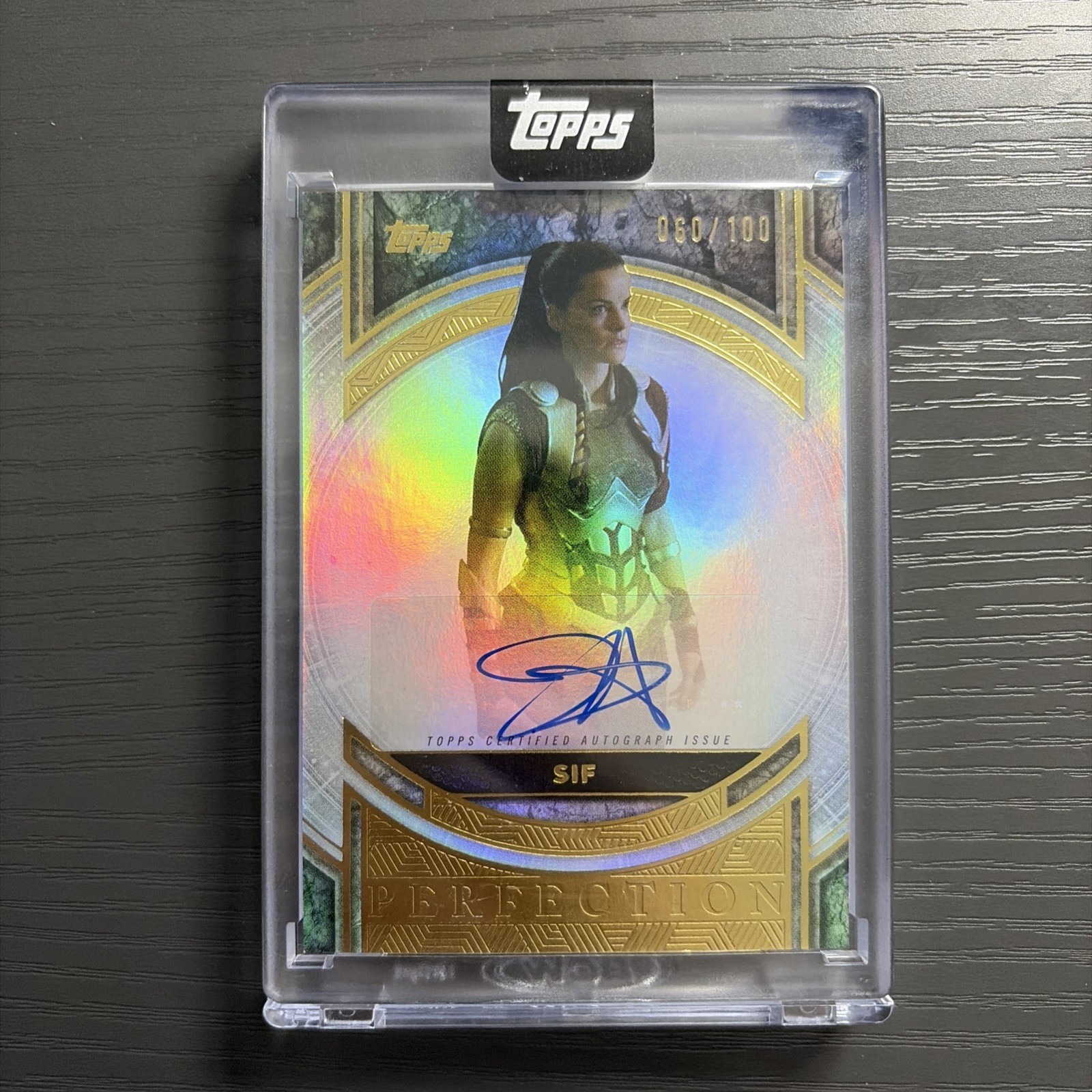 Jaimie Alexander (Sif) #MP-JA Marvel 2025 Topps The Collector Perfection Autograph trading card — raw and PSA graded price guide