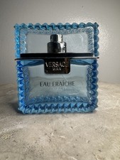 Versace Man Eau Fraiche EMPTY BOTTLE 50 ML 1.7 Oz Cologne Fragrance De Toilette