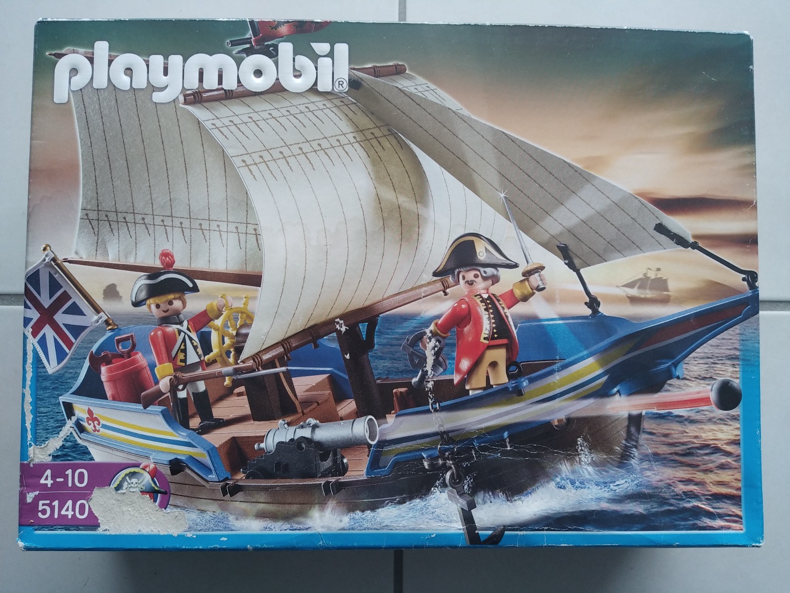 Cadeau Idéal Playmobil 5140 Galion de la Garde Britannique et Navire de Soldats