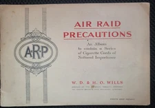 Wills Cigarettes Cards A.R.P. Air Raid Precautions Book Complete Set 1938