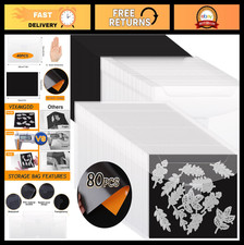 80 PCS Die Storage Set with Magnetic Sheets, Stamp  Die Organizer for Scrapbook