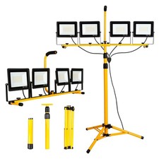 40000lumen Led Work Lights With Stand - 4 Head Adjustable With Individual