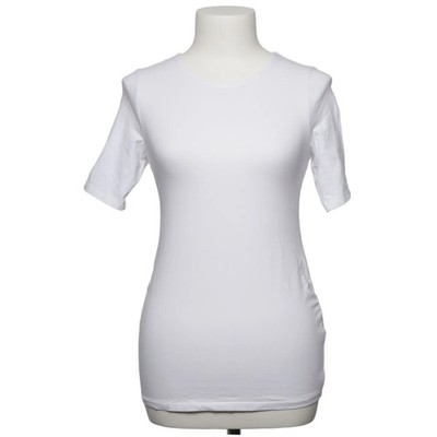 H&M Mama, Umstands T-shirt, Größe: XS, Mama, Weiß, Baumwolle/Elasthan #wKG