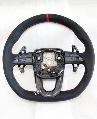 19-27 OEM LAMBORGHINI URUS SE PERFORMANTE ALCANTARA CARBON  STEERING WHEEL RED