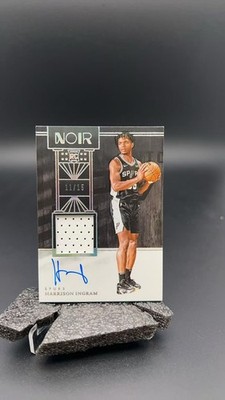 2024-25 Panini Noir Harrison Ingram Rookie Patch International Auto /15 #15640 C