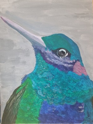 Akryl Gemälde 35×25 Auf Fabriano Papier