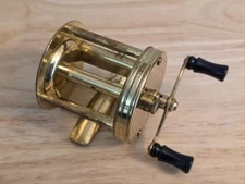 Vtg Pflueger No. 1944  Brass Bait Casting/ Trolling Reel, NICE! 