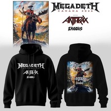 Megadeth Canada 2026 Tour Hoodie T-Shirt Unisex Full Size