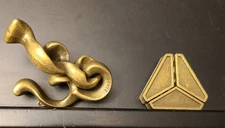 2 X Metal Brain Teasers Baroque Bronze And The Delta