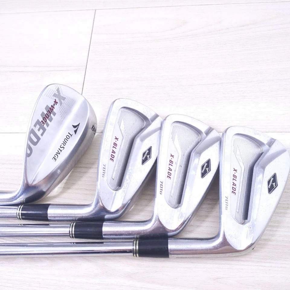 Juego de hierros Bridgestone TOURSTAGE X-BLADE 701 7 piezas 4-Pw-X-WEDGE 58 DynamicGold S200 Foto 3 de 4