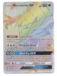 Necrozma GX 153/147 Burning Shadows Secret Rainbow Rare
