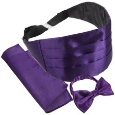 Cumberband Bow Tie Set Men Wedding Costume Accessories Mens Handkerchiefs