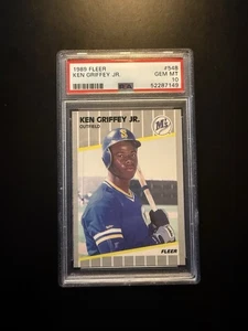 1989 Fleer - Ken Griffey Jr #548 (RC) - PSA 10