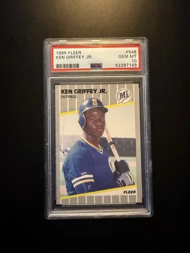 1989 Upper Deck Ken Griffey Jr Rookie Card Psa 10 1989 Fleer - Ken Griffey Jr #548 (RC) - PSA 10
