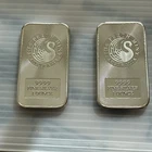 Two 1oz. Perth Mint KANGAROO art bar .9999 ultra fine silver