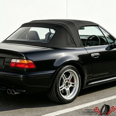 Convertible Soft Top Replacement & Plastic window Black & Clear For 96-02 BMW Z3