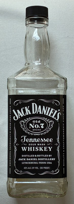 Jack Daniels 1.75 LITER empty bottle - nice labels/Signature version, not block