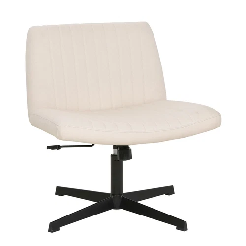 Criss Cross Chair Armless Cross Legged Office Desk Chair Adjustable Swivel Er...