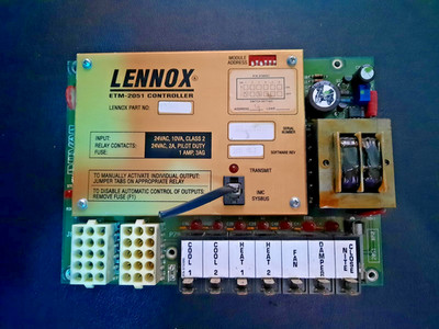 LENNOX ETM-2051 THERMOSTAT MODULE CONTROLLER 67K6001 365-28100045 (AB 1040) E4