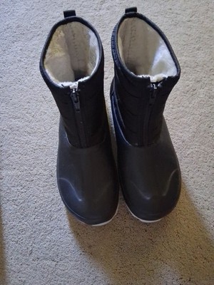 Bogs Womens Casual Winter Zip Boot Gray 7 M