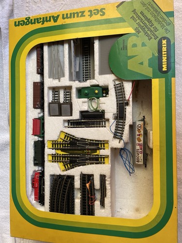 Minitrix Starterset 51 1053 24 Gleispackung AB | Condition: Gebraucht